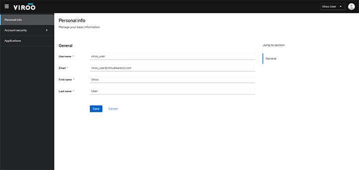 Profile administration | Viroo Documentation