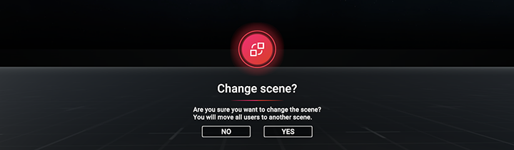 Desktop change scene