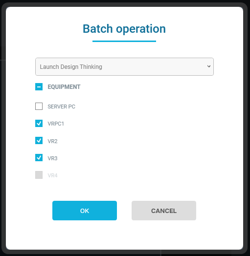 Batch options