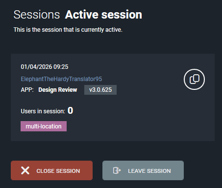 Session stop