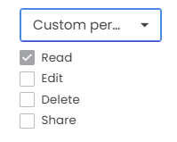 Custom permissions